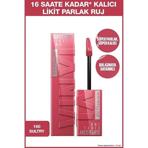 MYB VINYL INK RUJ 160 SULTRY