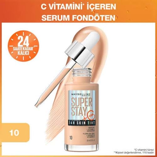 MYB SUPERSTAY SKIN TINT FOUNDATION 10