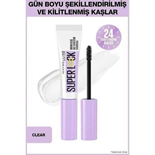 MYB SUPERLOCK KAŞ SABİTLEYİCİ ŞEFFAF JEL 000 CLEAR
