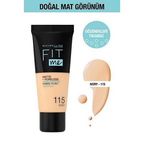 MYB FIT ME FOUNDATION 115 IVORY