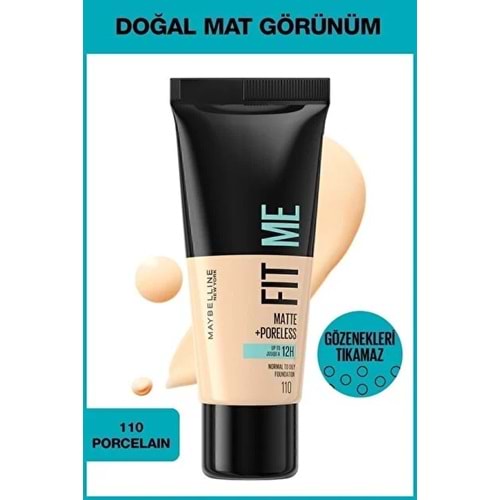MYB FIT ME FOUNDATION 110 PORCELAIN