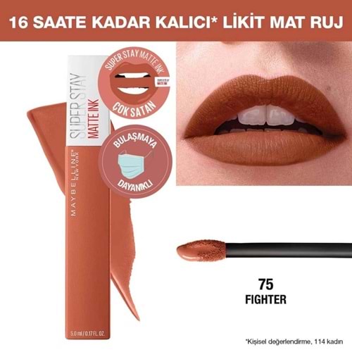 MYB SUPER STAY MATTE INK RUJ 75 FIGHTER