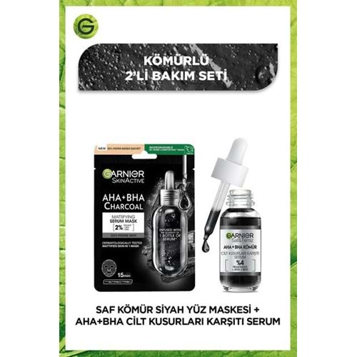 GARNIER SKIN AHA+BHA KÖMÜR SERUM