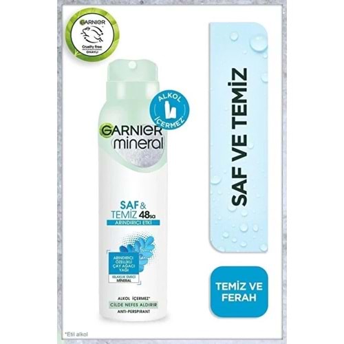 GARNIER SAF VE TEMİZ DEODORANT 150 ML