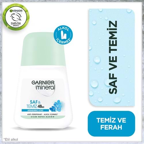 GARNIER MINERAL SAF VE TEMİZ ROLL-ON 50 ML