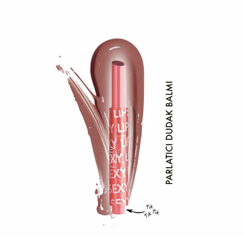 PRETTY PB-413 DOLGUN+NEMLİ+PARLAK LIPSTICK 04