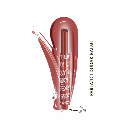 PRETTY PB-413 DOLGUN+NEMLİ+PARLAK LIPSTICK 08