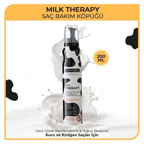 MORFOSE MILK THERAPY SAÇ KÖPÜĞÜ 200 ML