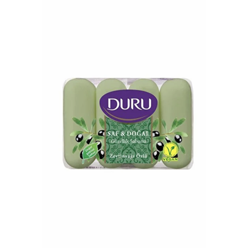 DURU SAF VE DOĞAL ZEYTİNYAĞLI SABUN 4LÜ