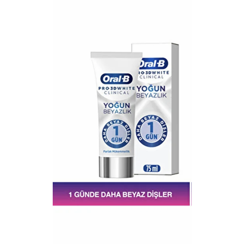 ORAL-B PRO 3D WHITE CLINICAL YOĞUN BEYAZLIK DİŞ MACUNU 75 ML