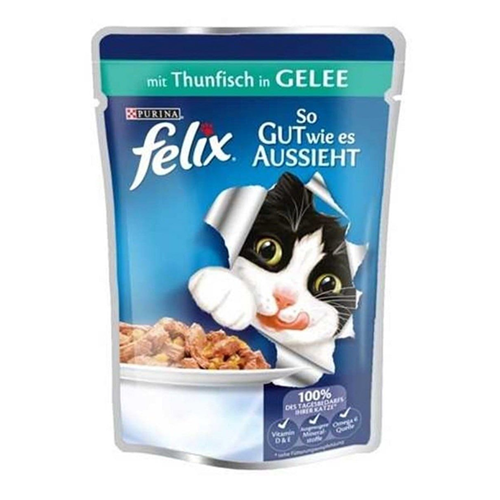 PURINA FELIX TON BALIKLI KEDİ YAŞ MAMA 85 GR