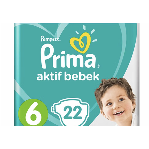 PRIMA AKTİF BEBEK NO 6 - 22 Lİ BEBEK BEZİ
