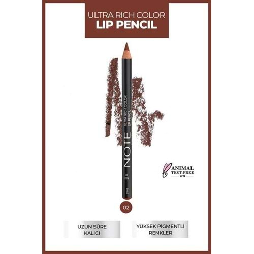 NOTE ULTRA RICH COLOR LIP PENCIL NO 02