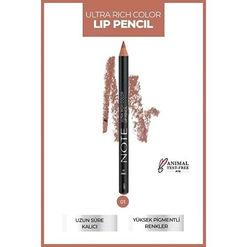 NOTE ULTRA RICH COLOR LIP PENCIL NO 01