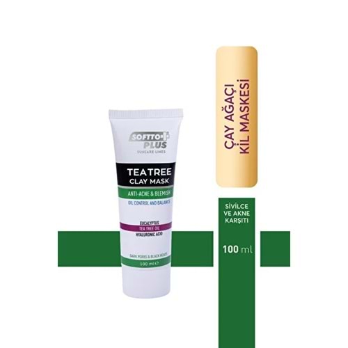 SOFTTO PLUS ÇAY AĞACI KİL MASKESİ 100 ML