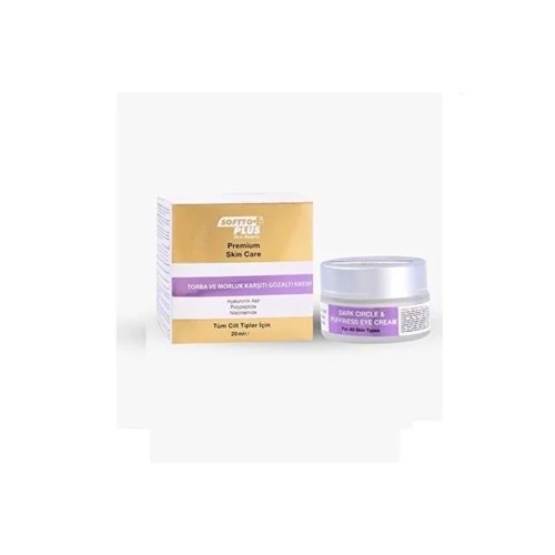 SOFTTO PLUS TORBA VE MORLUK KARŞITI GÖZALTI KREMİ 20 ML
