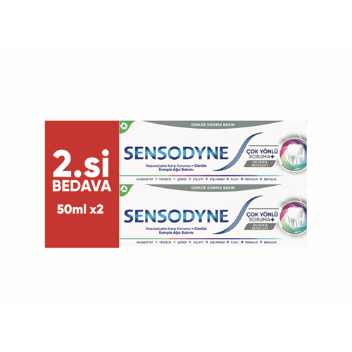 SENSODYNE GÜNLÜK KOMPLE BAKIM DİŞ MACUNU 2Lİ 50 ML