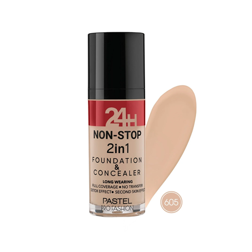 PASTEL 24H NON-STOP 2in1 FOUNDATION&CONCEALER 605