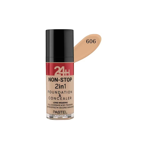 PASTEL 24H NON-STOP 2in1 FOUNDATION&CONCEALER 606