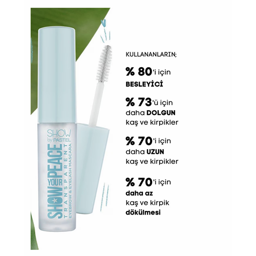 SHOW BY PASTEL SHOW YOUR PEACE TRANSPARENT EYEBROW & EYELASH MASCARA