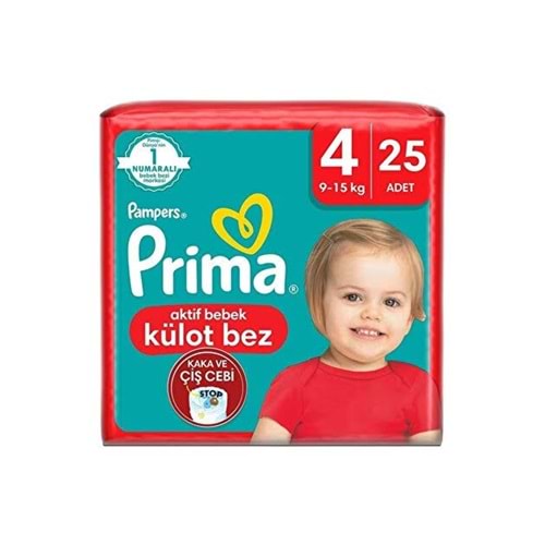 PRİMA AKTİF BEBEK KÜLOT BEZ 4 BEDEN