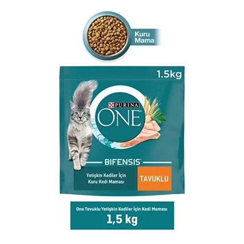 PURINA YETİŞKİN KEDİLER İÇİN TAVUKLU MAMA 1,5 KG