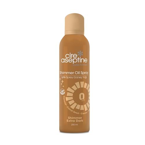 CİRE ASEPTİNE 0 SPF IŞILTILI SPREY GÜNEŞ YAĞI 200 ML