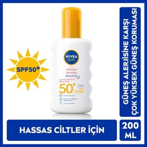 NIVEA SUN HASSAS ANINDA KORUMA GÜNEŞ ALERJİSİNE KARŞ. ETKİLİ 50 GKF 200 ML