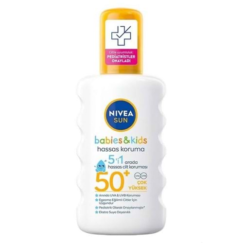 NIVEA SUN BABIES & KIDS GÜN. SPREYİ HASSAS KORUMA 50 GKF 200 ML