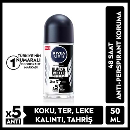 NIVEA MEN BLACK&WHITE ORIGINAL ROLL-ON 50 ML