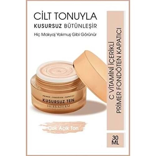 HERBADERM KUSURSUZ TEN FONDÖTEN 30 ML