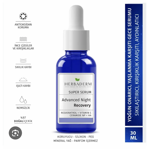HERBADERM SUPER SERUM ADVANCED NIGHT RECOVERY 30 ML