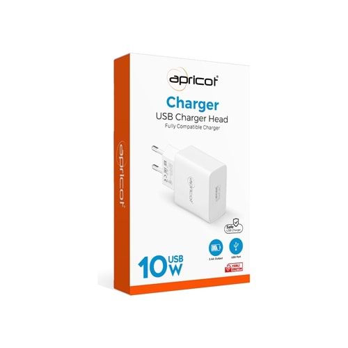 APRICOT ŞARJ ADAPTÖRÜ USB 10W APC-U210