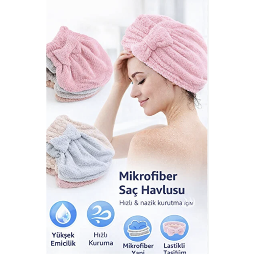 SASTA MICROFIBER SAÇ HAVLUSU