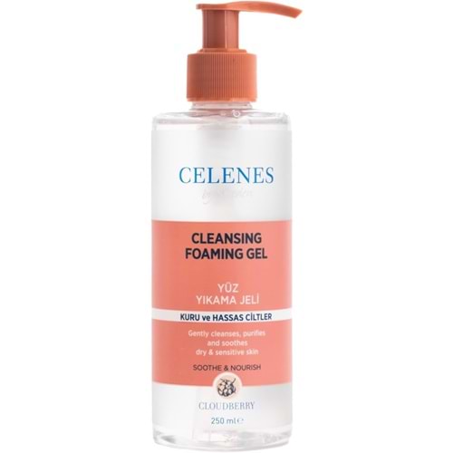 CELENES YÜZ YIKAMA JELİ KURU VE HASSAS CİLTLER 250 ML