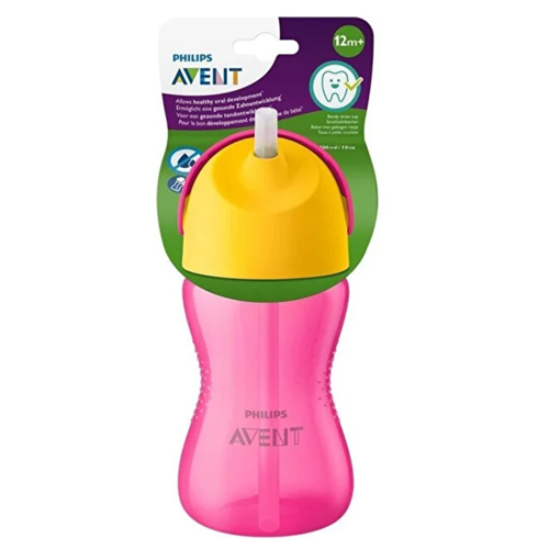 PHILIBS AVENT PİPETLİ PEMBE BARDAK 300 ML