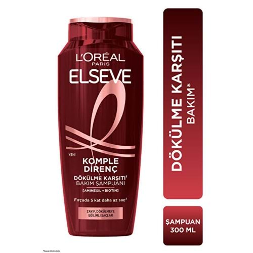ELSEVE KOMPLE DİRENÇ DÖKÜLME KARŞITI BAKIM ŞAMPUANI 300 ML