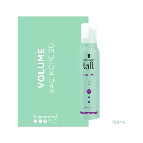 TAFT VOLUME SAÇ KÖPÜĞÜ EXTRA GÜÇLÜ 3 150 ML