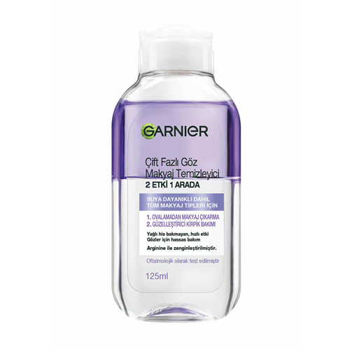 GARNIER ÇİFT FAZLI GÖZ MAKYAJ TEMİZLEYİCİ 125 ML