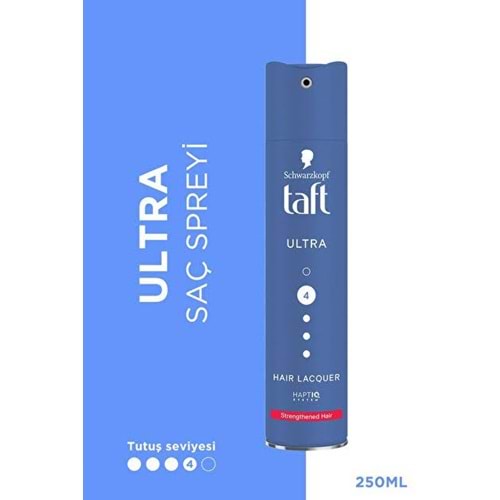 TAFT ULTRA HAIR SPRAY ULTRA STRONG 4 250 ML