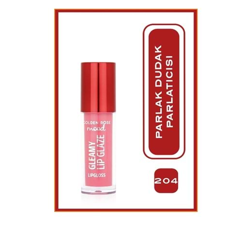 GR MOOD GLEAMY LIP GLAZE LIPGLOSS NO:204 BA.PINK