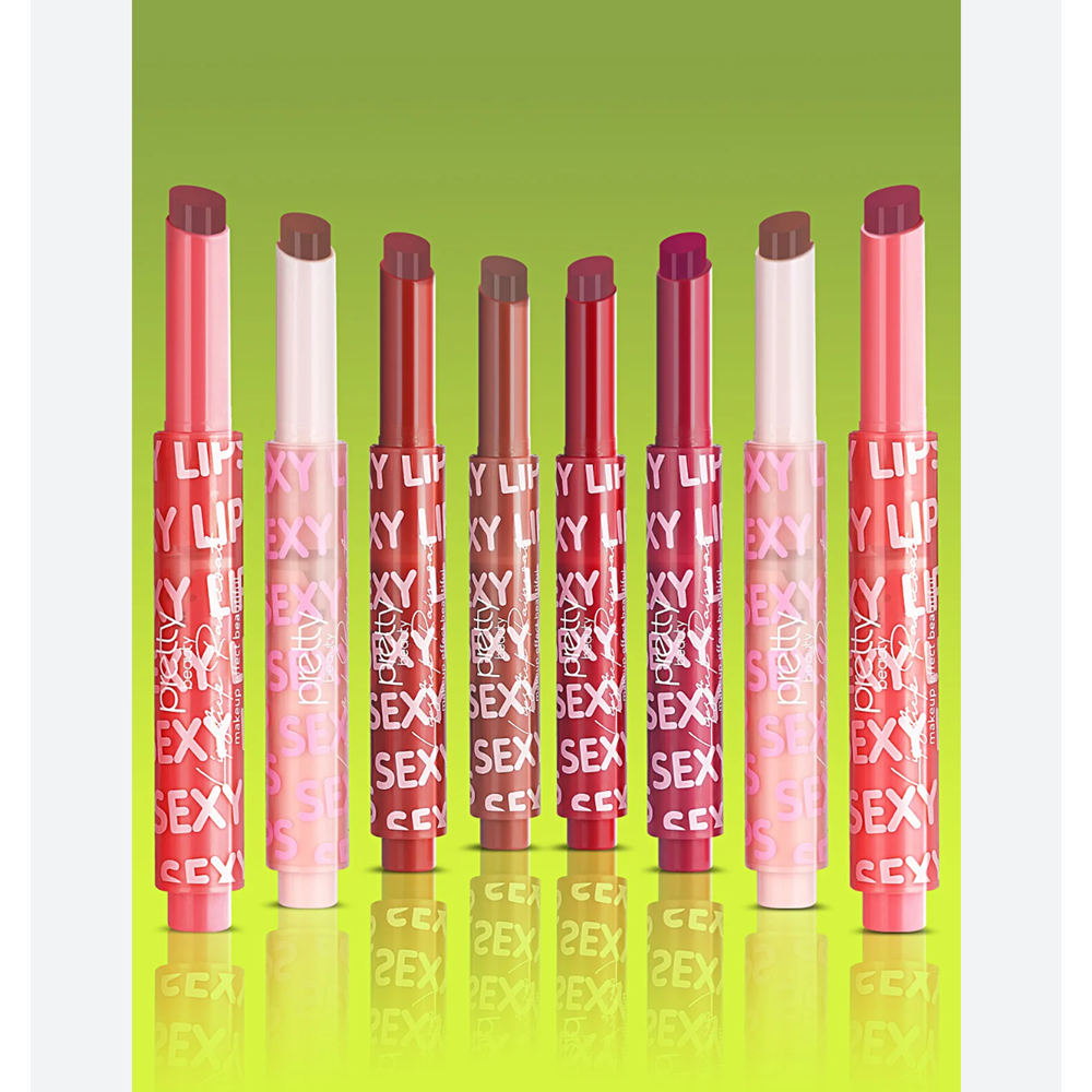 PRETTY PB-413 DOLGUN+NEMLİ+PARLAK LIPSTICK 02