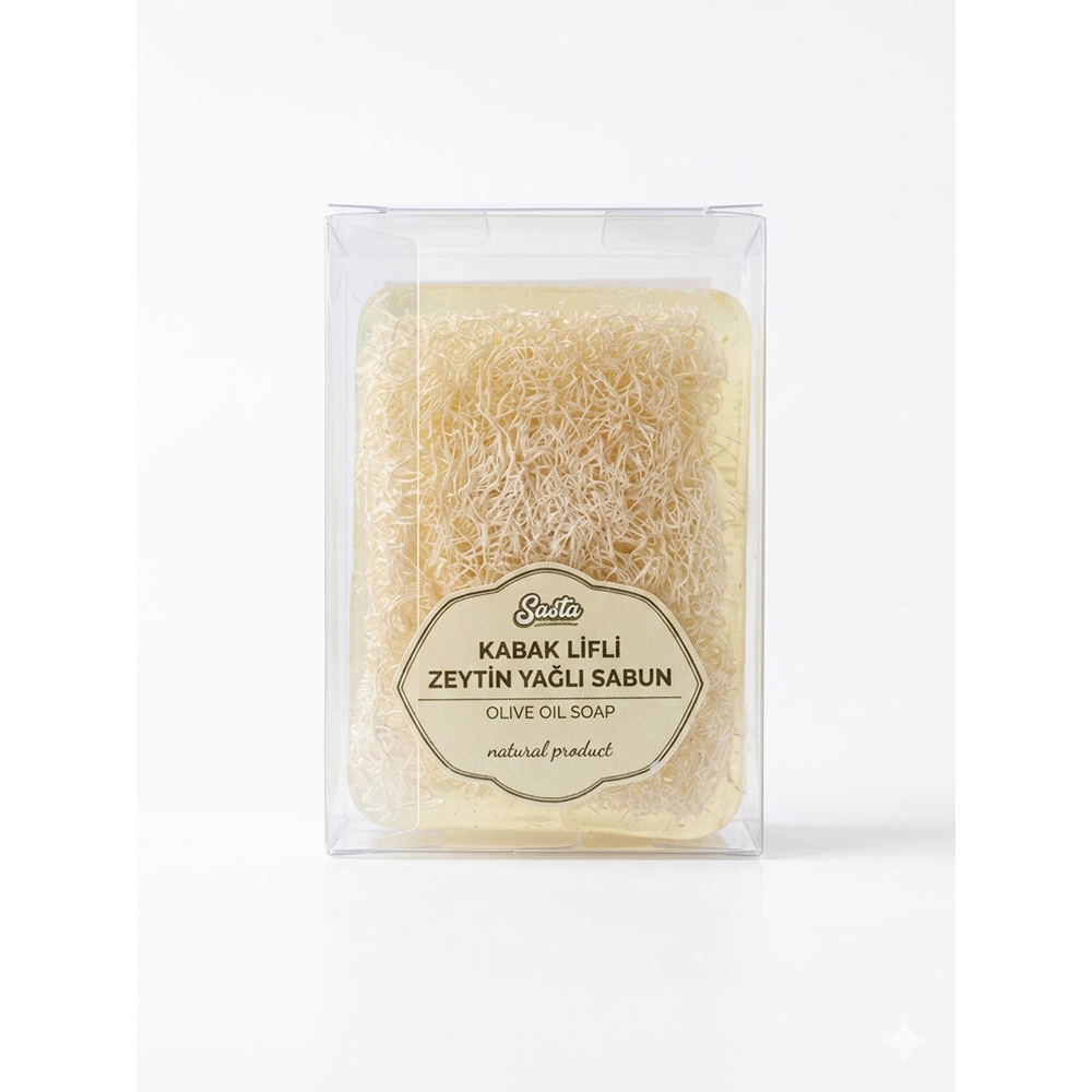SASTA KABAK LİFLİ ZEYTİN YAĞLI SABUN 110G