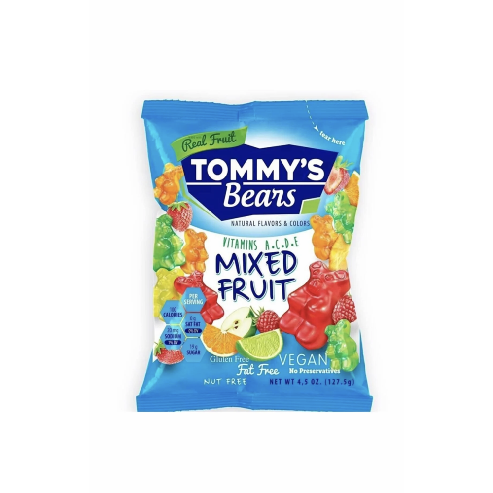 TOMMYS BEARS MIXED FRUIT 128G